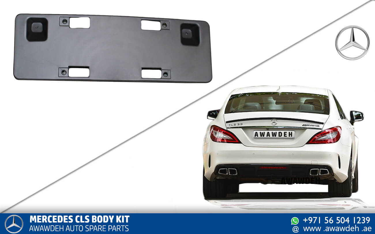 mercedes cls rear number plate